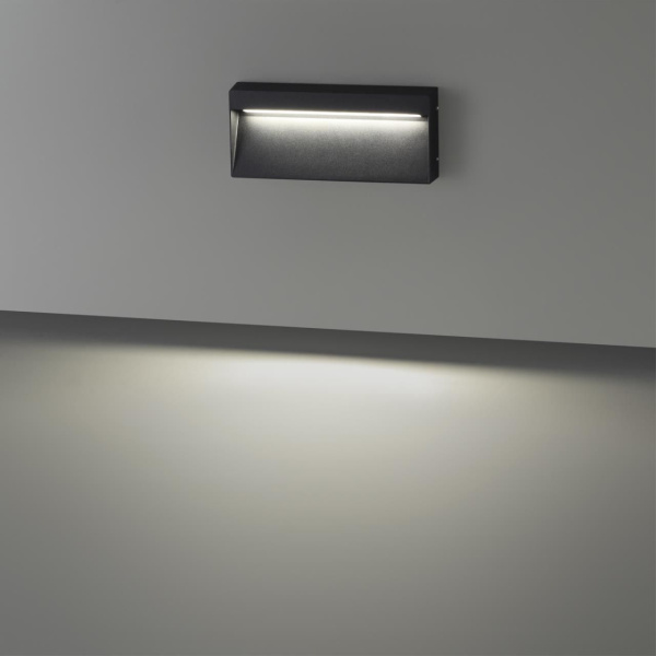 6649/5WL NATURE ODL24 000 черный/металл/акрил Подсветка для лестниц IP54 LED 5W 4000K 180° AC85-265V VITTY