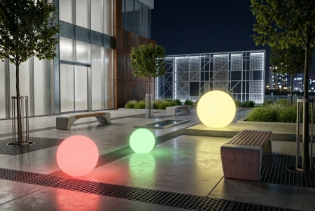 Уличный шар-светильник Moonlight 100 см RGB