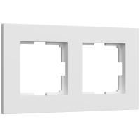W0022961/ Рамка на 2 поста Slab (белый софт)