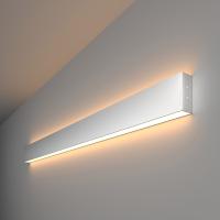 Линейный светодиодный накладной двусторонний светильник 103см 40Вт 3000К серебряный 101-100-40-103