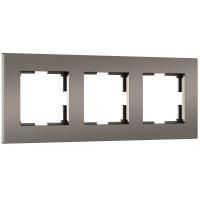 W0032963/ Рамка на 3 поста Slab (бронза софт)
