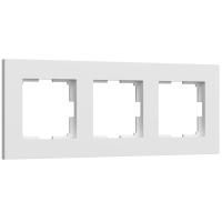 W0032961/ Рамка на 3 поста Slab (белый софт)