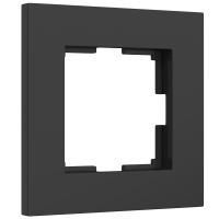 W0012908/ Рамка на 1 пост Slab (черный софт)