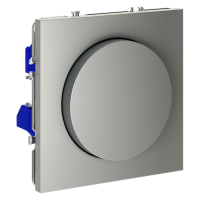 Светорегулятор встраиваемый VOLTUM S70 поворотно-нажимной 600 Вт, (сталь)