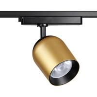 358516 PORT NT21 285 золото Светильник трековый однофазный трехжильный IP20 LED 4000K 25W 220V KAMP
