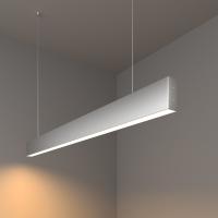 Линейный светодиодный подвесной односторонний светильник 103см 20Вт 3000К серебряный LSG-01-1-8*103-16-3000-MS
