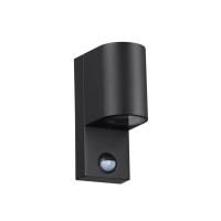4390/1W HIGHTECH ODL23 000 черный/металл/пвх стойкий к УФ излучению Настенный светильник с датчиком движения IP44 LED GU10 14W MOTTO
