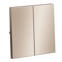 Клавиши для выключателя/переключателя двухклавишного, S70 Metal (платина)