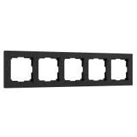 W0052408/ Рамка на 5 постов Hammer (черный)