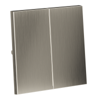 Клавиши для выключателя/переключателя двухклавишного, S70 Metal (никель)