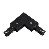 135009 PORT NT18 255 черный Соединитель с токопроводом L-образный для однофазного трехжильного шинопровода