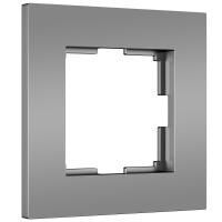 W0012965/ Рамка на 1 пост Slab (серебро софт)