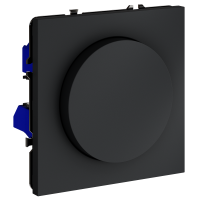 Светорегулятор встраиваемый VOLTUM S70 поворотно-нажимной 600 Вт, (графит)