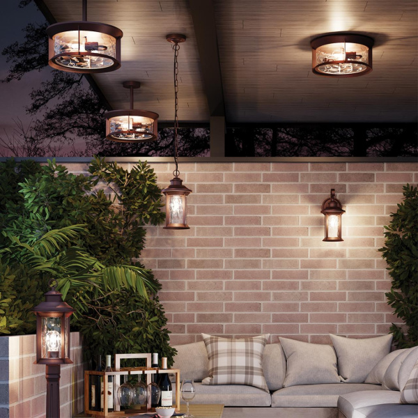 4961/2 NATURE ODL22 703 темно-коричневый/стекло Ландшафтный подвес E27 2*60W IP44 MAVRET