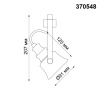 370548 PORT NT19 289 черный Светильник трековый однофазный трехжильный IP20 GU10 50W 230V VETERUM