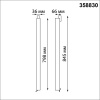 358830 PORT NT22 270 белый Светильник трековый однофазный трехжильный IP20 LED 4000K 40W 220V ITER