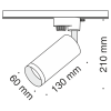Трековый светильник Technical TR004-1-GU10-B
