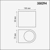 358294 STREET NT19 746 черный Ландшафтный светильник IP65 LED 4000K 4W+4W 220V OPAL
