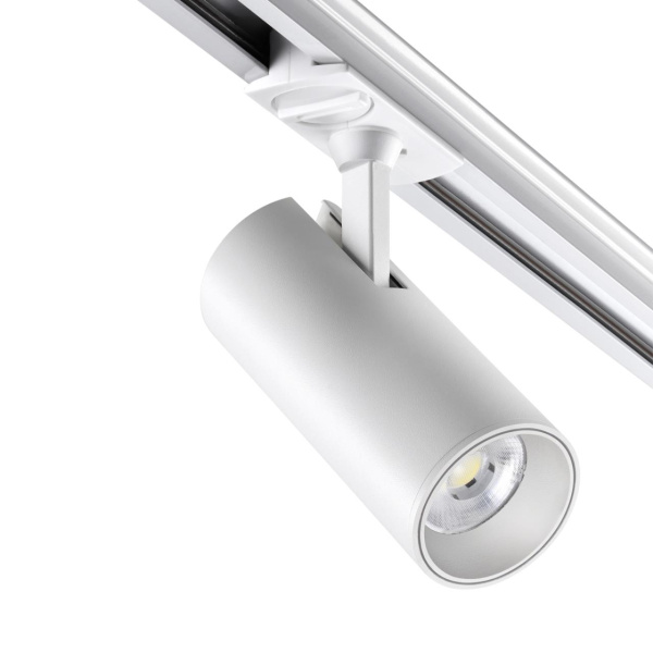 359159 PORT NT23 238 белый Светильник трековый однофазный трехжильный IP20 LED 24W 220V 3000К 2300Лм SELENE