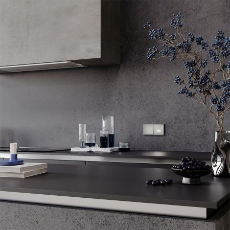 Рамка пластиковая VOLTUM S70 на 2 поста, (сталь)