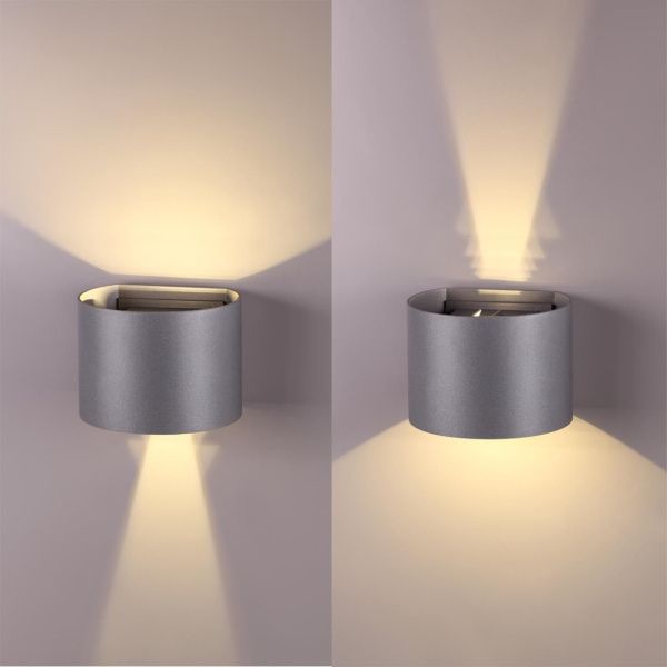 358003 STREET NT19 744 темно-серый Ландшафтный светильник IP54 LED 3000К 2*3W 85-265V KAIMAS