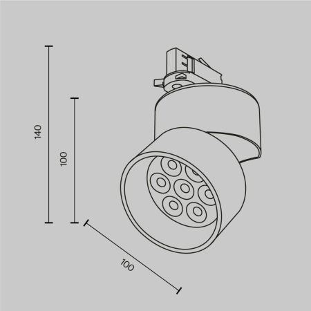 Трековый светильник Technical TR199-3-15W2.7K-M-W