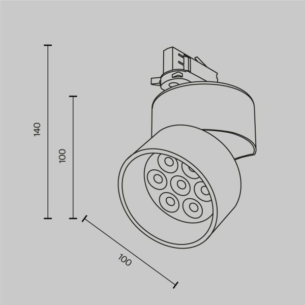 Трековый светильник Technical TR199-3-15W4K-M-W