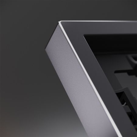 Рамка металлическая на 3 поста, S70 Metal (антрацит)