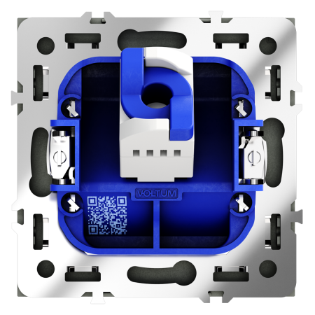 Розетка компьютерная встраиваемая VOLTUM S70 RJ45 кат.6, (титан)