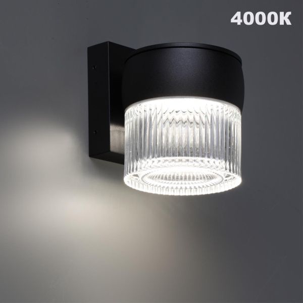 359717 STREET NT25 718 черный Светильник ландшафтный с переключателем цв. температуры IP65 LED 8W 100-240V 2700К/3200К/4000К ESTIMA