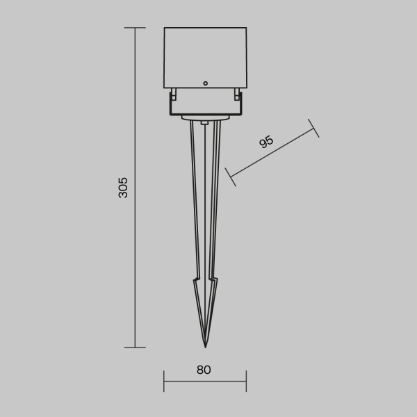 Ландшафтный светильник Outdoor O309FL-L8B3K