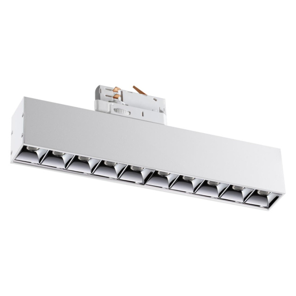 358862 PORT NT22 308 белый Светильник трехфазный трековый светодиодный IP20 LED 4000K 16W 220V ITER