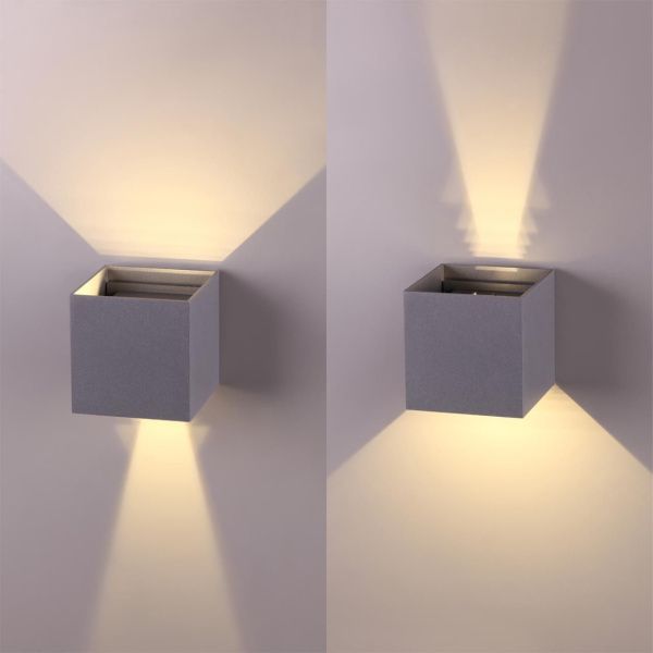 358004 STREET NT19 744 темно-серый Ландшафтный светильник IP54 LED 3000К 2*3W 85-265V KAIMAS