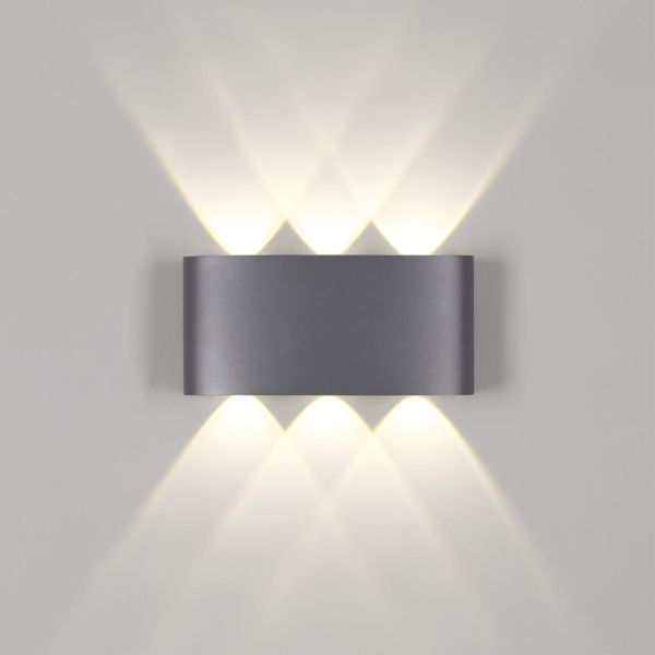 358460 STREET NT20 736 темно-серый  Ландшафтный настенный светильник IP54 LED 4000K 6W 85-265V CALLE