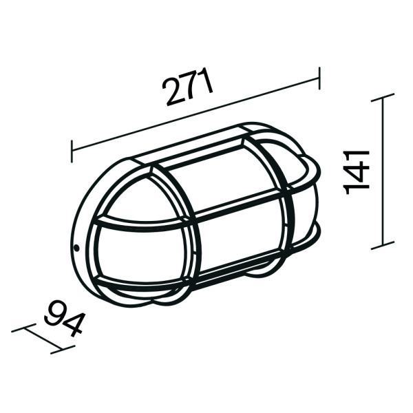 Уличный настенный светильник Outdoor O449WL-01GF1