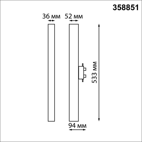358851 PORT NT22 272 черный Светильник трековый однофазный трехжильный IP20 LED 4000K 30W 220V ITER