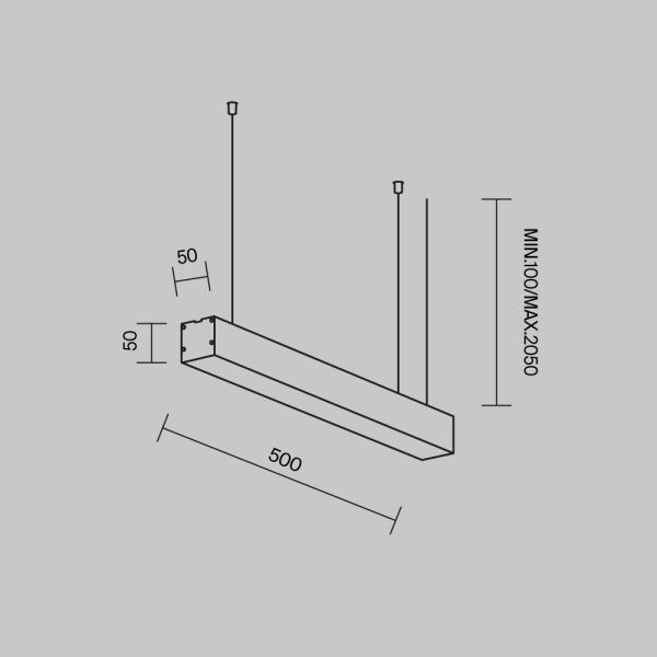 Линейный светильник Technical LL312026
