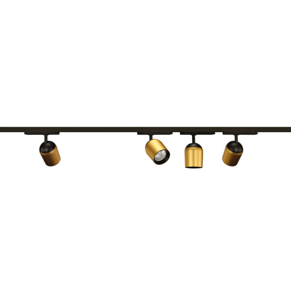 358516 PORT NT21 285 золото Светильник трековый однофазный трехжильный IP20 LED 4000K 25W 220V KAMP
