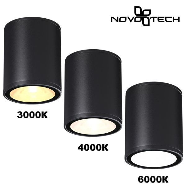 359535 STREET NT25 698  черный Светильник ландшафтный с переключ. цветовой температуры IP65 LED 10W 100-240V 3000К\4000К\6000К TUMBLER