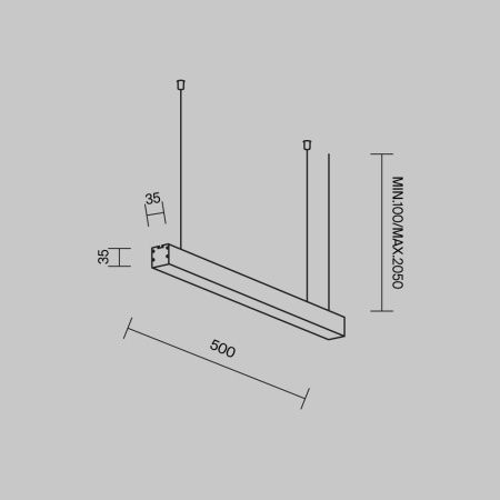 Линейный светильник Technical LL312010