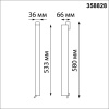 358828 PORT NT22 270 белый Светильник трековый однофазный трехжильный IP20 LED 4000K 30W 220V ITER