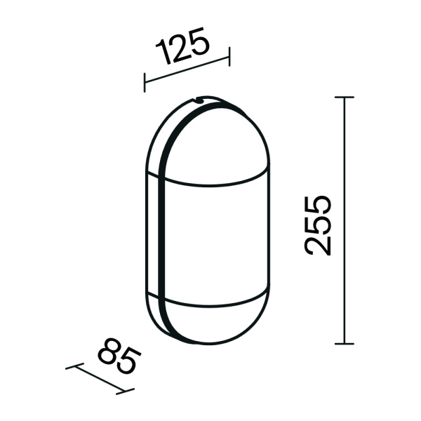 Уличный настенный светильник Outdoor O449WL-01GF