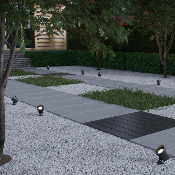 359219 STREET NT23 790 черный Светильник ландшафтный светодиодный грунтовой IP65 LED 13W 110-240V 1040Лм 4000К LANDSCAPE