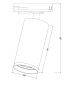 Трековый светильник Technical TR020-1-GU10-W