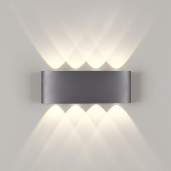 358461 STREET NT20 736 темно-серый  Ландшафтный настенный светильник IP54 LED 4000K 8W 85-265V CALLE