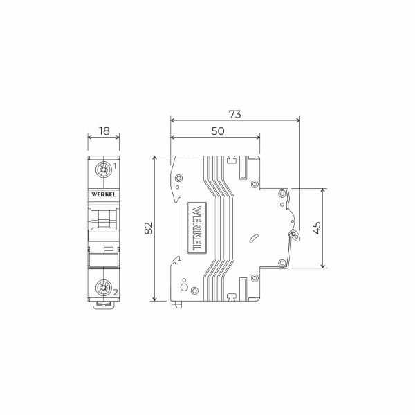 W901P324 / Автоматический выключатель 1P  32 A  C  4,5 кА