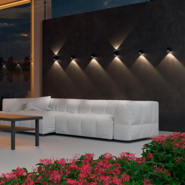 370839 STREET NT22 758 черный Светильник ландшафтный IP54 GU10 2*15W 220V LANDSCAPE