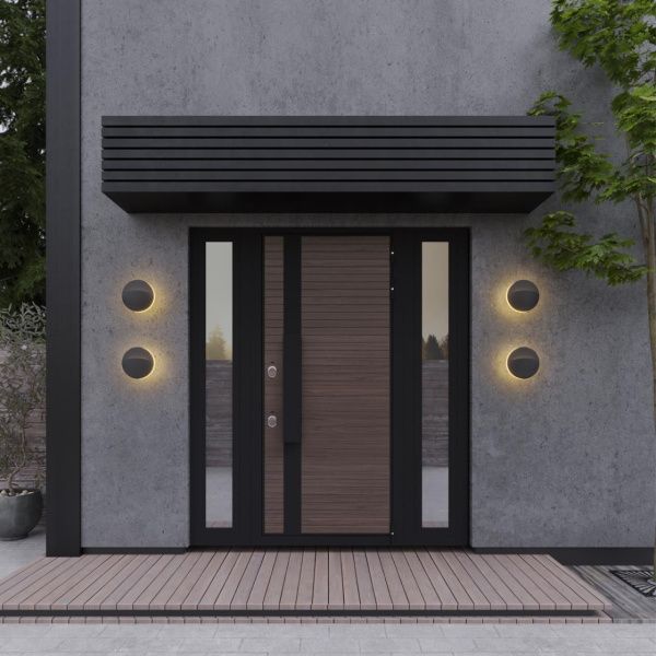 359533 STREET NT25 704 черный Светильник ландшафтный настенный IP54 LED 10W 100-240V 3000К HALO