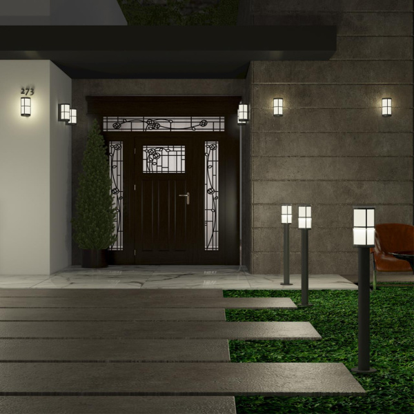 370776 STREET NT21 666 Светильник ландшафтный IP54 E27 18W 220-240V ZEBRA