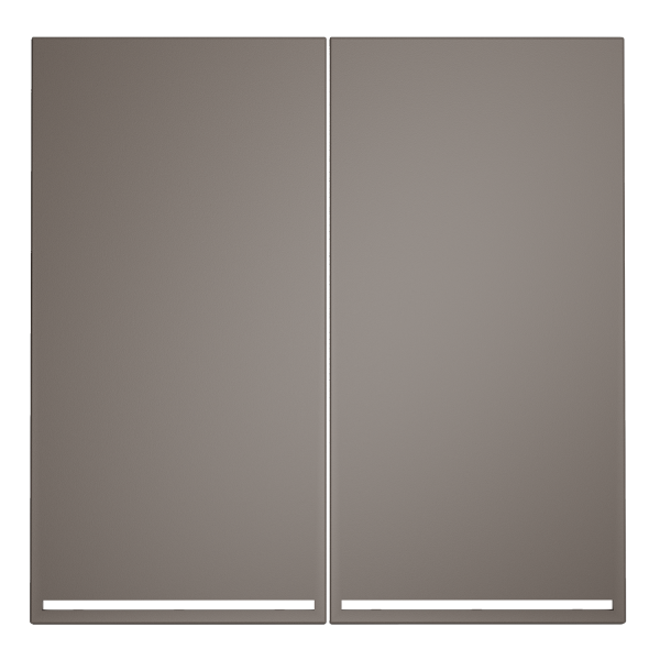 Клавиши для выключателя/переключателя двухклавишного с подсветкой, S70 (капучино)